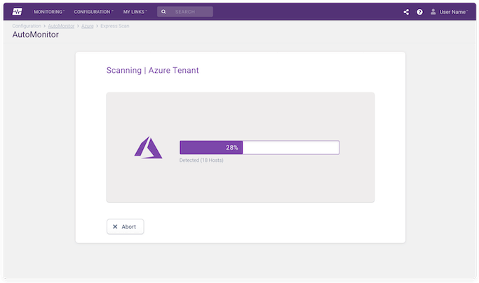 Opsview Azure Monitoring Dashboard